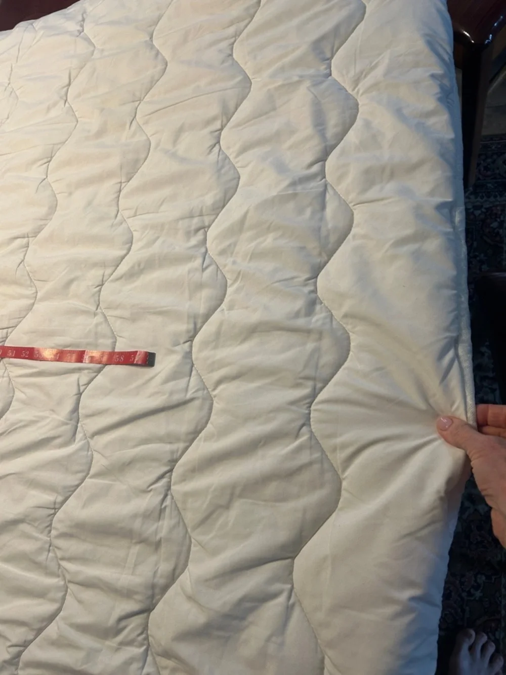 White Fitted Full Size deep fit Mattress Protector - Hypoallergenic Bed Cover